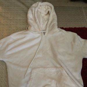 Fluffy long sleeve sweatshirt